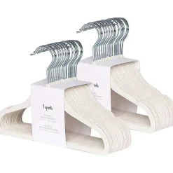 3 Sprouts 3 brotos - 15 unidades de cabides de veludo para bebês, creme Sale