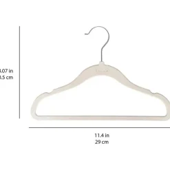 3 Sprouts 3 brotos - 15 unidades de cabides de veludo para bebês, creme Sale