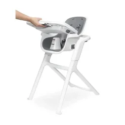 4 Moms - Cadeira alta Connect, branca/cinza Fashion