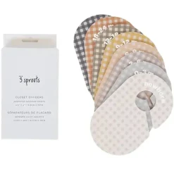3 Sprouts - Divisórias de armário para cabides para bebês e crianças pequenas, conjunto de 8, guingão Sale