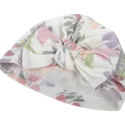 AD Sutton – Cobertor de algodão para bebê com faixa de cabeça ou conjunto de chapéu, flor lilás Hot