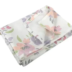AD Sutton – Cobertor de algodão para bebê com faixa de cabeça ou conjunto de chapéu, flor lilás Hot