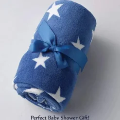 AD Sutton - Cobertor de pelúcia Baby Essentials, azul Dino Fashion