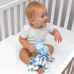 AD Sutton - Cobertor de segurança Baby Essentials, urso com árvore azul Best