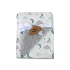 AD Sutton - Cobertores de lã Sherpa Baby Essentials, Estrela/Nuvem New