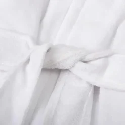 AD Sutton – Robe de pelúcia para bebê com rosto de animal de pelúcia, roupão de bebê de 0 a 9 meses com orelhas, urso branco New
