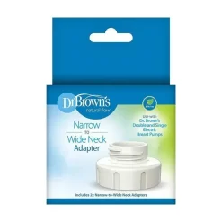 Dr. Brown's Adaptador de pescoço estreito a largo da Dr. Brown para bombas de mama elétricas, 2 unidades Outlet