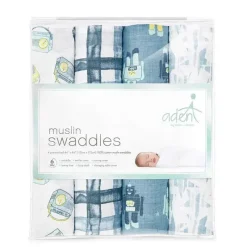 Aden + Anais - 4 Pk Swaddles Muslin, Retro Online