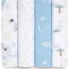 Aden + Anais - 4 Pk Swaddles Muslin, Space Explorers Best