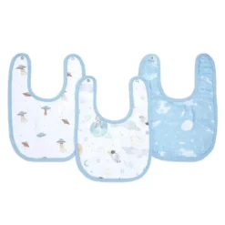 Aden + Anais - Babador de musselina de algodão 3Pk, Space Explorers Fashion