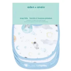 Aden + Anais - Babador de musselina de algodão 3Pk, Space Explorers Fashion