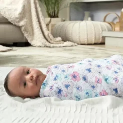 Aden + Anais 47 Clássico Swaddle, Trail Blooms Hot