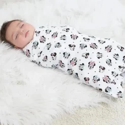 Aden + Anais - Cobertor Swaddle, Cobertores de Musselina, 4 unidades, Arco-íris da Minnie Mouse Discount