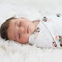 Aden + Anais - Cobertor Swaddle, Cobertores de Musselina, 4 unidades, Arco-íris da Minnie Mouse Discount