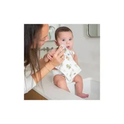 Aden + Anais - Conjunto de 3 toalhas de rosto Essentials Classic Dino Jungle Best