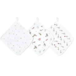 Aden + Anais - Conjunto de 3 toalhas de rosto de elefante Circus Online