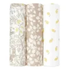 Aden + Anais - 3-Pack Swaddles - Silky Soft Natural, Woodland Clearance