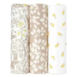 Aden + Anais - 3-Pack Swaddles - Silky Soft Natural, Woodland Clearance