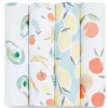 Aden + Anais - 4Pk Essentials Muslin Swaddle Blankets, Farm to Table Fashion