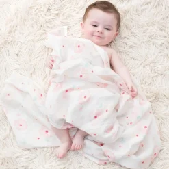 Aden + Anais - 4Pk Essentials Muslin Swaddle Blankets, Full Bloom Clearance