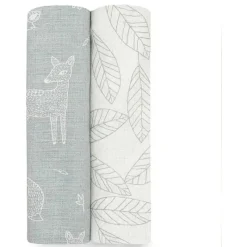 Aden + Anais - 2Pk Swaddles Sedoso Macio Woodsy Discount