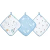 Aden + Anais - Toalha de musselina de algodão 3Pk, Space Explorers Fashion