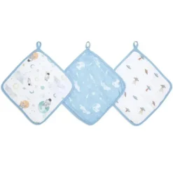 Aden + Anais - Toalha de musselina de algodão 3Pk, Space Explorers Fashion