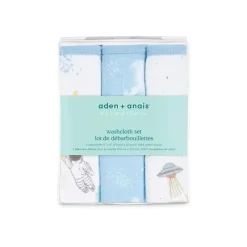 Aden + Anais - Toalha de musselina de algodão 3Pk, Space Explorers Fashion