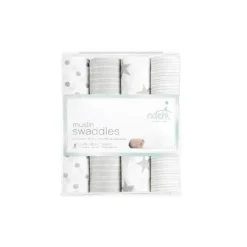 Aden + Anais Musselina Swaddle Dusty, pacote com 4 Hot