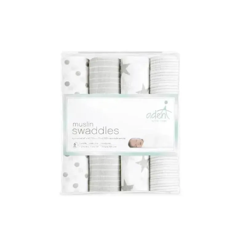 aden__anais_musselina_swa_SKUA7E53uVc_1.webp Aden + Anais Musselina Swaddle Dusty, pacote com 4 Hot