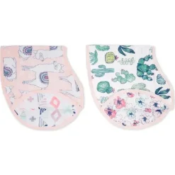 Aden + Anais pacote de 2 babetes Burpy Classic, Trail Blooms Fashion
