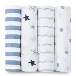 Aden + Anais 4Pk Swaddle Clássico, Rock Star Discount