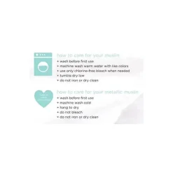 Aden + Anais Swaddles macios e sedosos metálicos 3 unidades, bétula de prímula Clearance