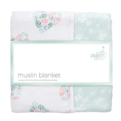 Aden + Anais Aden by Aden - Manta de musselina, coração floral de rosa briar Online