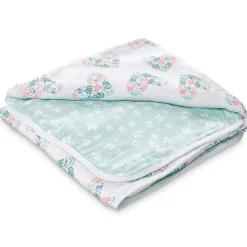 Aden + Anais Aden by Aden - Manta de musselina, coração floral de rosa briar Online