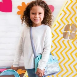 Adora - Bolsa de fraldas para boneca, inclui trocador e 2 fraldas para boneca, estampa em zigue-zague Hot