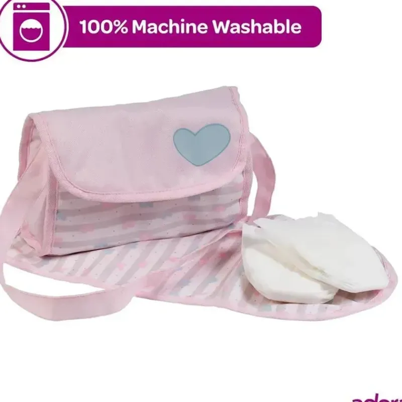 adora__bolsa_de_fraldas_p_SKUZ7PptvHz_2.webp Adora - Bolsa de fraldas para boneca, inclui trocador e 2 fraldas de boneca, rosa pastel clássico Discount
