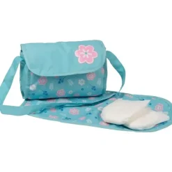 Adora - Bolsa de fraldas para boneca, inclui trocador e 2 fraldas de boneca, Blue Flower Power Discount