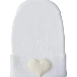 Adora Baby Gifts - Chapéu de hospital para recém-nascidos, coração de marfim felpudo Hot