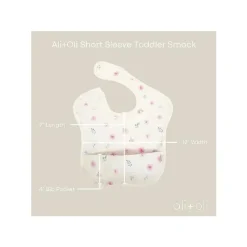 Ali + Oli - Babador 2Pk para bebê manga curta, flores areia Discount