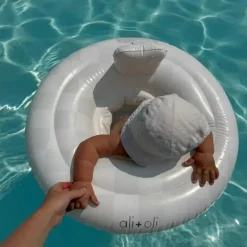 Ali + Oli - Boia de piscina com anel para assento de natação para bebês (Checkers) Discount