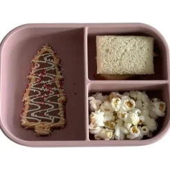 Ali + Oli - Caixa Bento de Silicone à Prova de Vazamento, Rosa Fashion