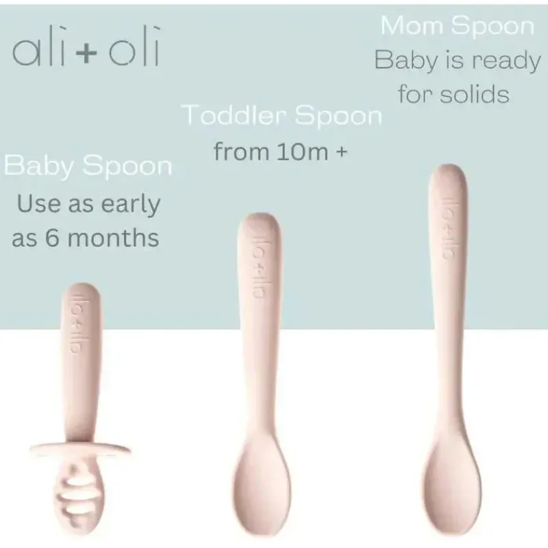 ali__oli__conjunto_de_col_SKUREwH2plA_2.webp Ali + Oli - conjunto de colher multiestágio 3Pk para bebê, blush Clearance