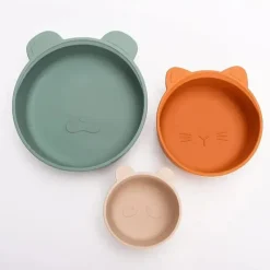 Ali + Oli - conjunto de tigela de lanche empilhável 3Pk, Citrus Splash Online