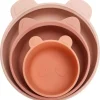 Ali + Oli - conjunto de tigela de lanche empilhável 3Pk, blush terracota Hot