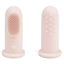 Ali + Oli - Conjunto oral de escova de dentes e limpador de língua para bebês, blush Sale