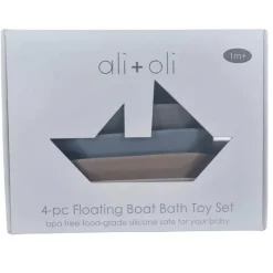 Ali + Oli - (4-Pc) Mini-Boat Bath Toy Set Hot