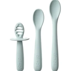 Ali + Oli - (3-Pc) Multi Stage Spoon Set For Baby, Blue Clearance