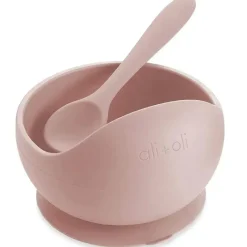 Ali + Oli Suction Bowl &amp; Colher (Blush) Outlet
