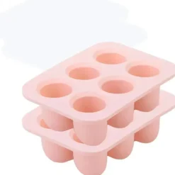 Ali + Oli Ali+Oli - Bandejas para freezer de leite materno, silicone de qualidade alimentar sem BPA, pacote com 2, rosa claro Clearance